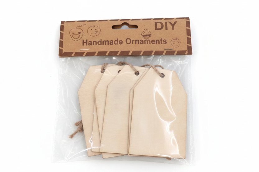 **Adornos de etiquetas de madera para manualidades (CA084)