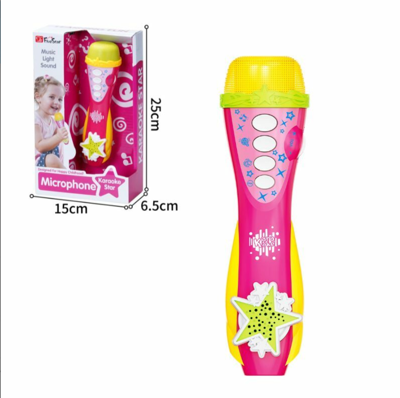 Kids Toy Microphone with Light & Sound (CA433)