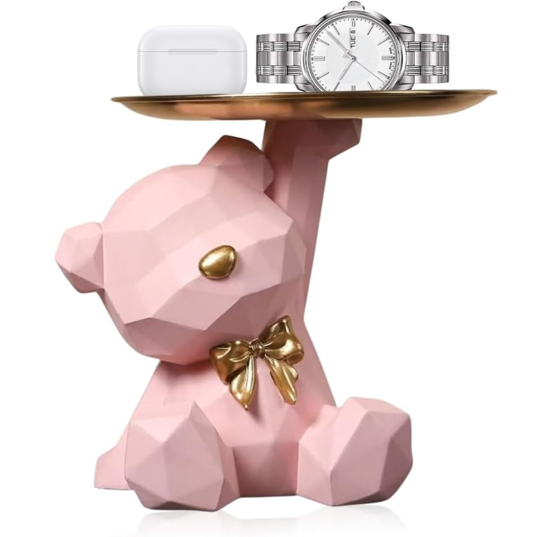 Decorative Geometric Bear Sculpture - CA391