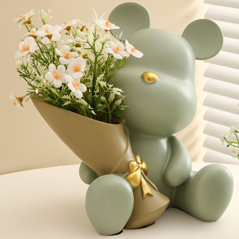 Little Bear Hug Flower Vase - CA393
