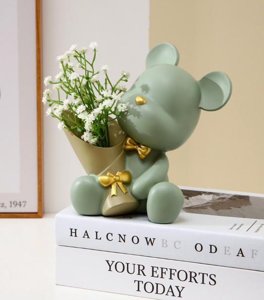 Little Bear Hug Flower Vase - CA393