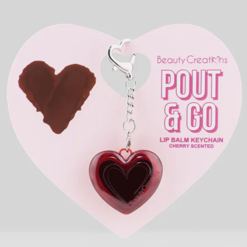 POUT & GO LIP BALM KEYCHAIN CHERRY - PAG-LBC