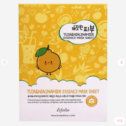 Yuja & Niacinamide Essence Mask Sheet - ESFOLIO