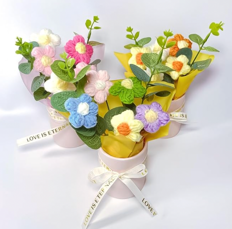 Ramo de Flores de Crochet Hecho a Mano Ref: CA051
