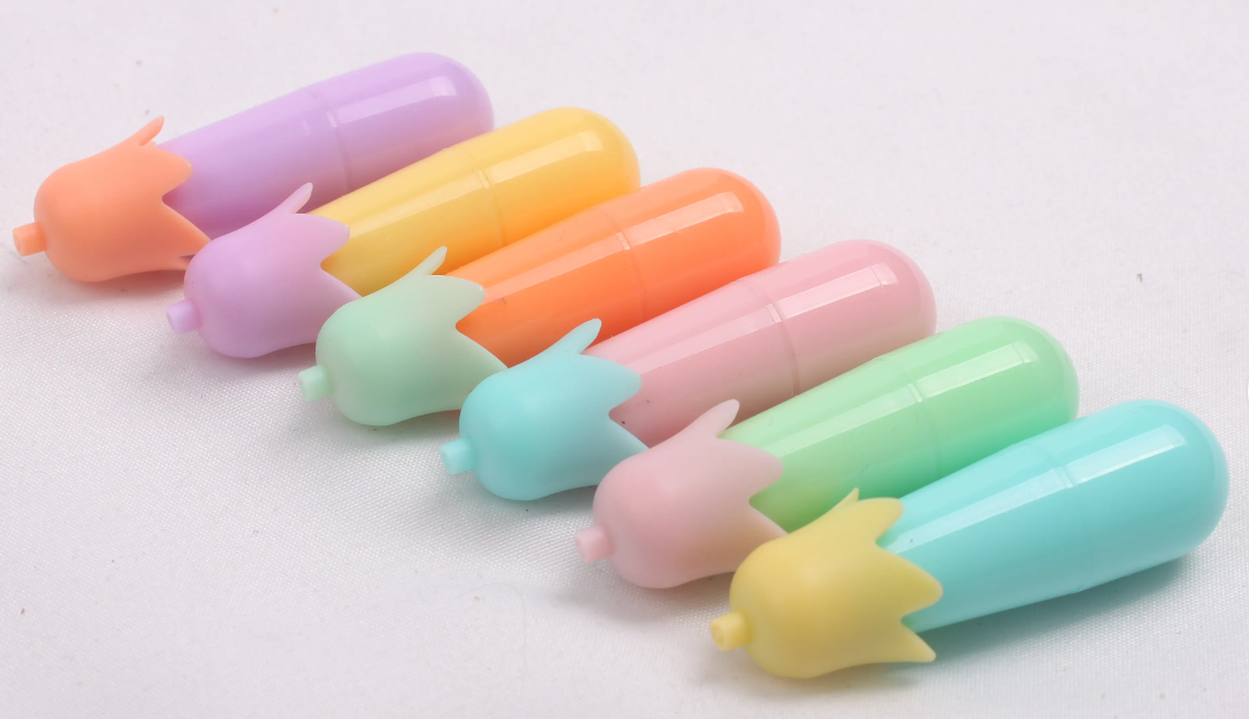 Mini Eggplant Highlighter x 6Pcs DL-101