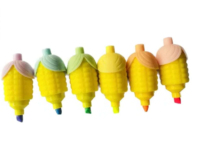 Corn Shape Highlighter x 6 Pcs XC-093