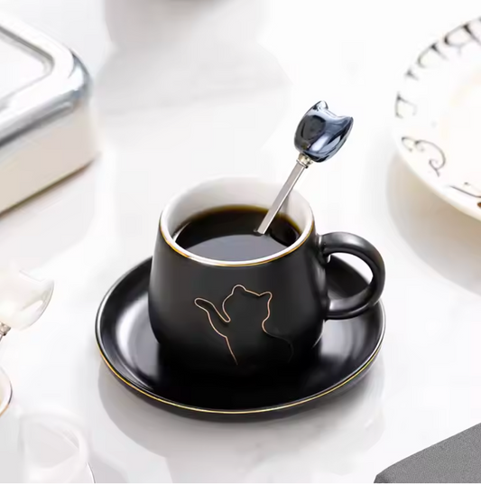 Cat Mug & Plate Set