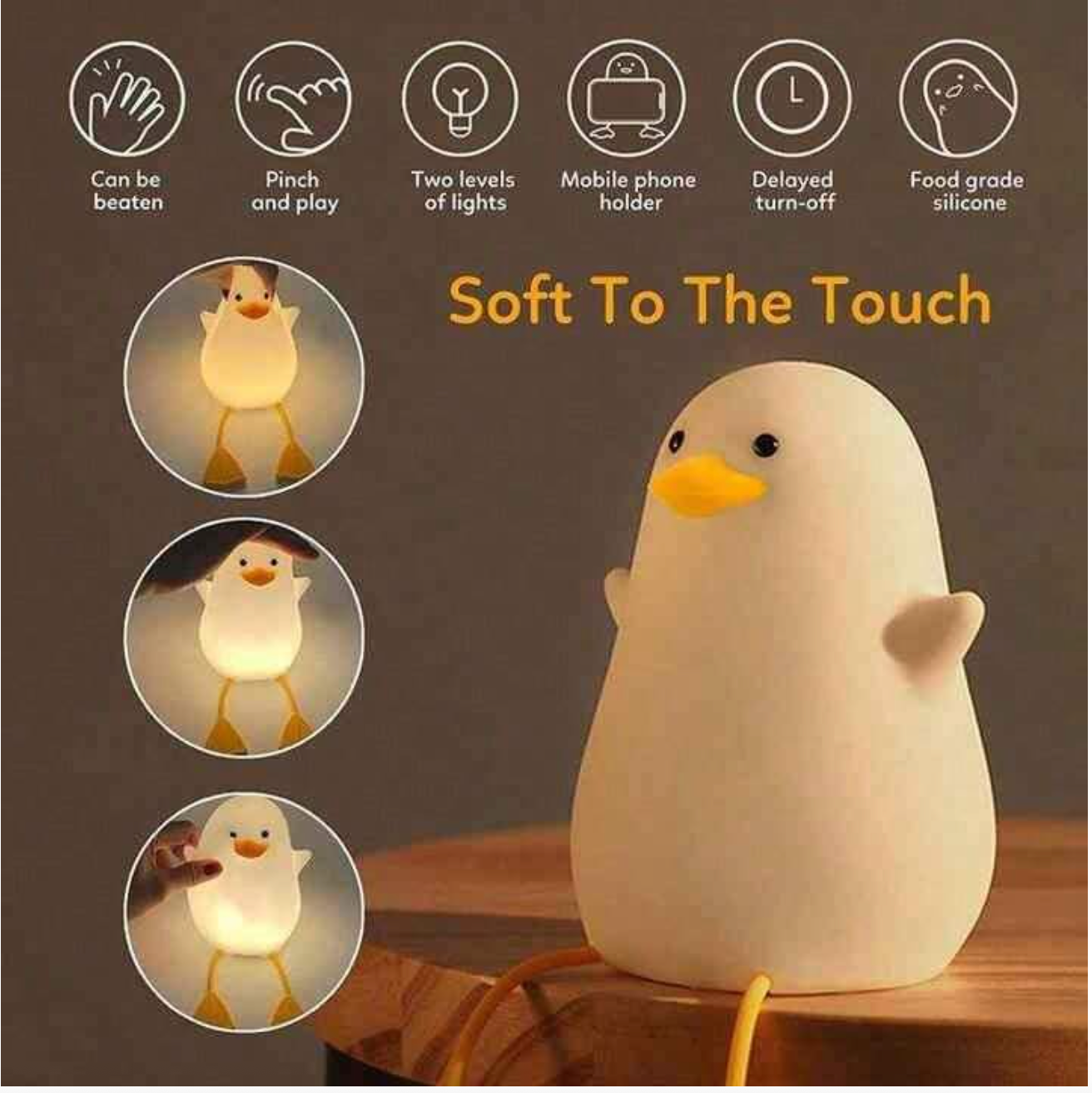 Rechargeable Duck Silicone Lamp
