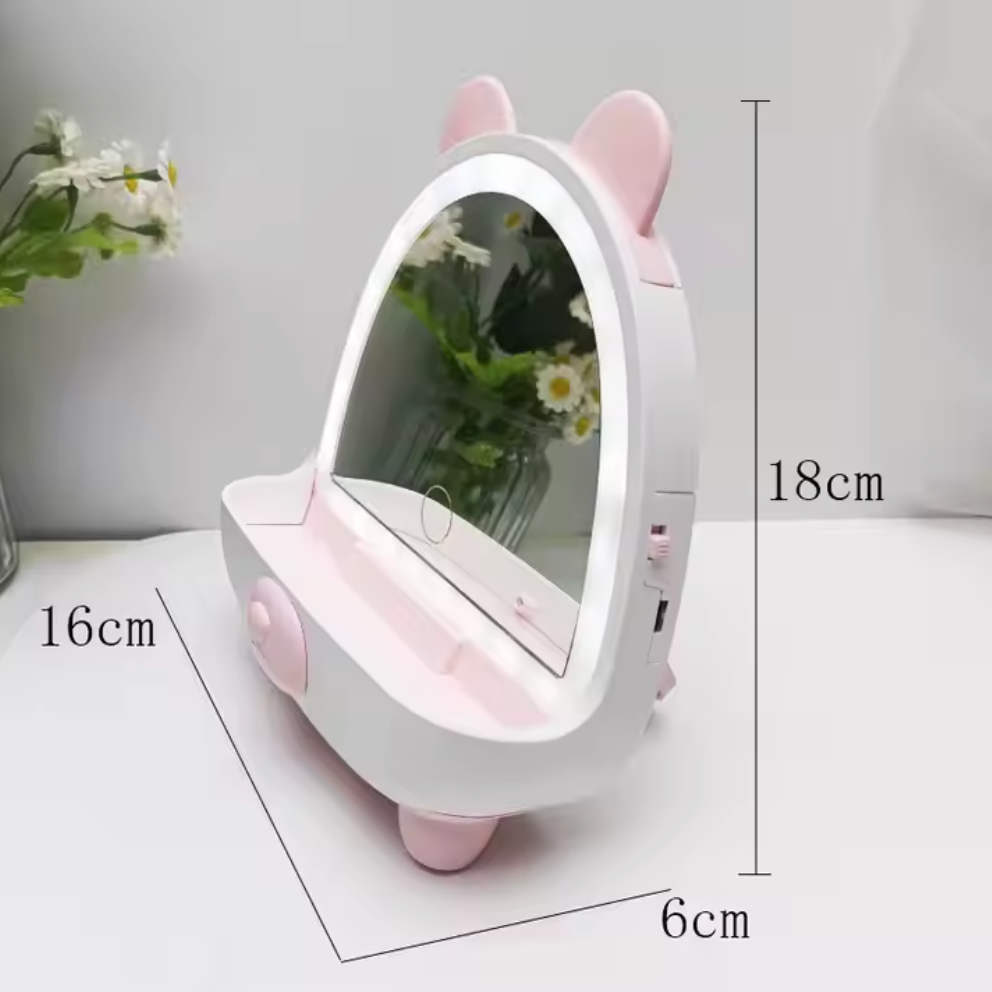 Cute Bear LED Mirror Lamp