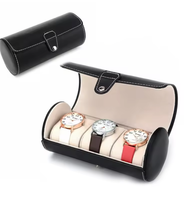 Black Leather Watch Box