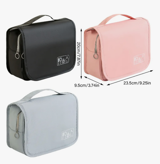 Hanging Travel Cosmetic Bag – Multi-Compartment
