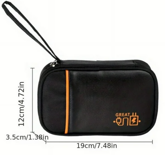 Electronics Travel Organizer Bag – Compact Case for Cables & Chargers