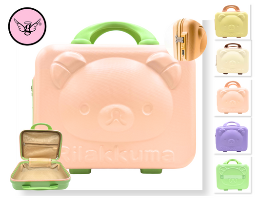 Travel Vanity Case – Rigid Makeup & Accessories Bag- Teddy Bear
