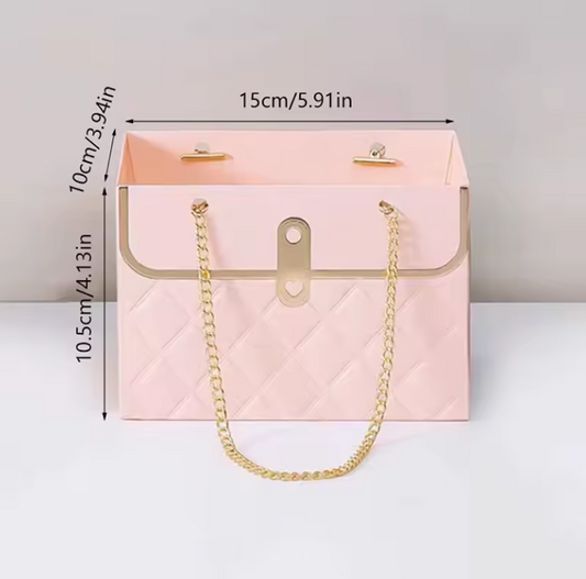 Mini Gift Box with Gold Chain – Luxury Handbag Style