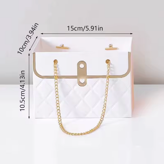 Mini Gift Box with Gold Chain – Luxury Handbag Style