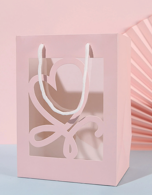 Heart Cut-Out Gift Box – Elegant Favor Box with Window