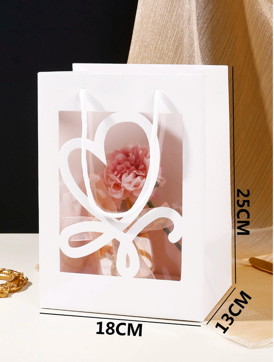 Heart Cut-Out Gift Box – Elegant Favor Box with Window