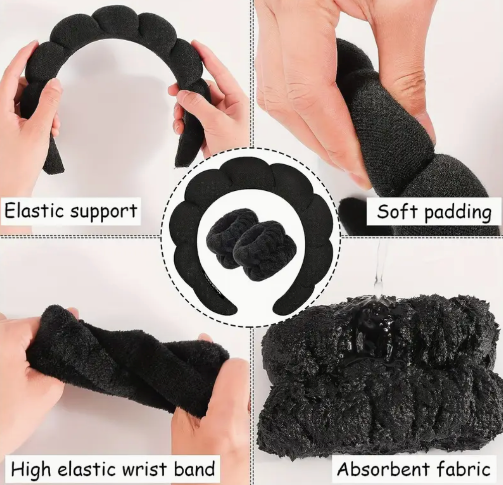 Bubble Spa Headband + Wristbands – CA-108