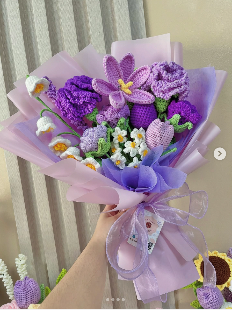 Ramo de Flores de Crochet Hecho a Mano Ref: CA051
