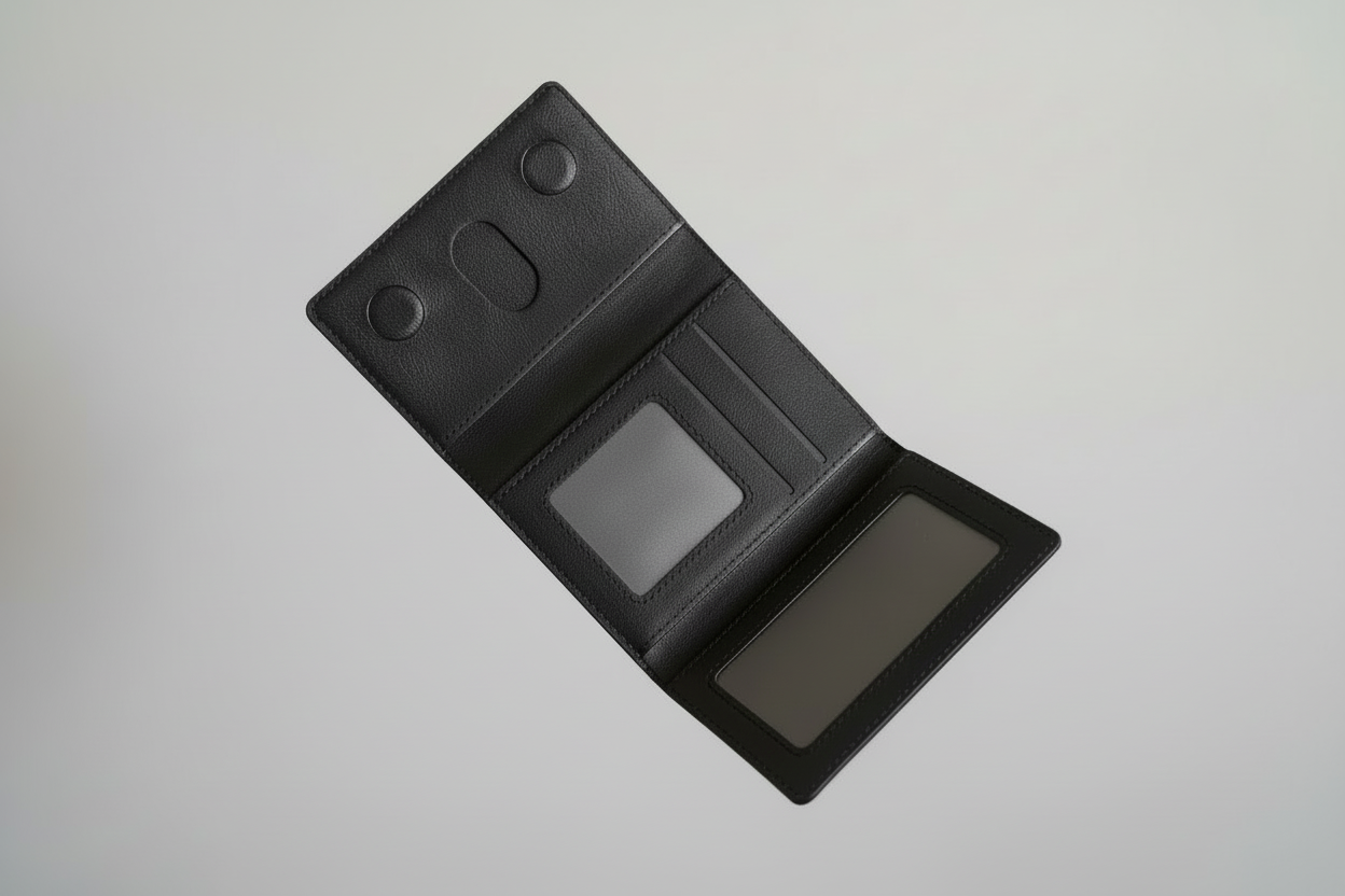 **Cartera de cuero con diseño plegable y ranuras para tarjetas (CA188)