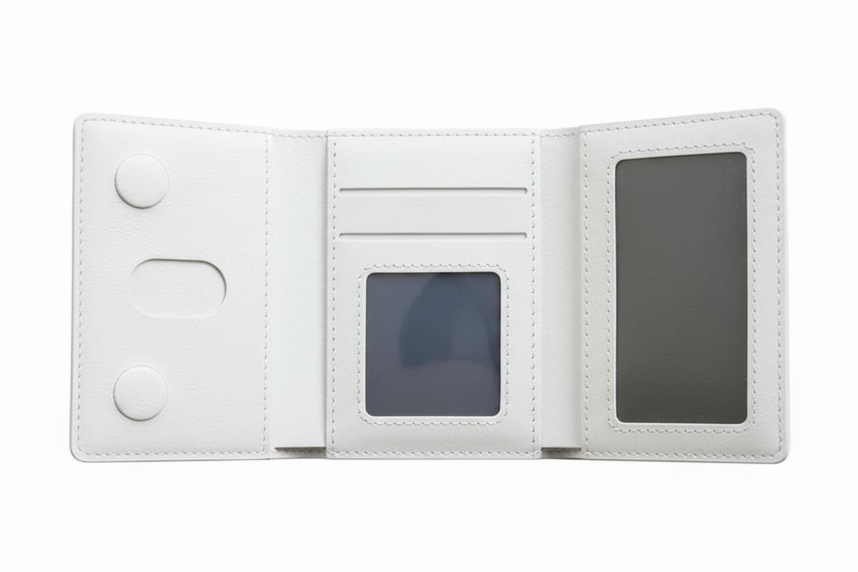 **Cartera de cuero con diseño plegable y ranuras para tarjetas (CA188)