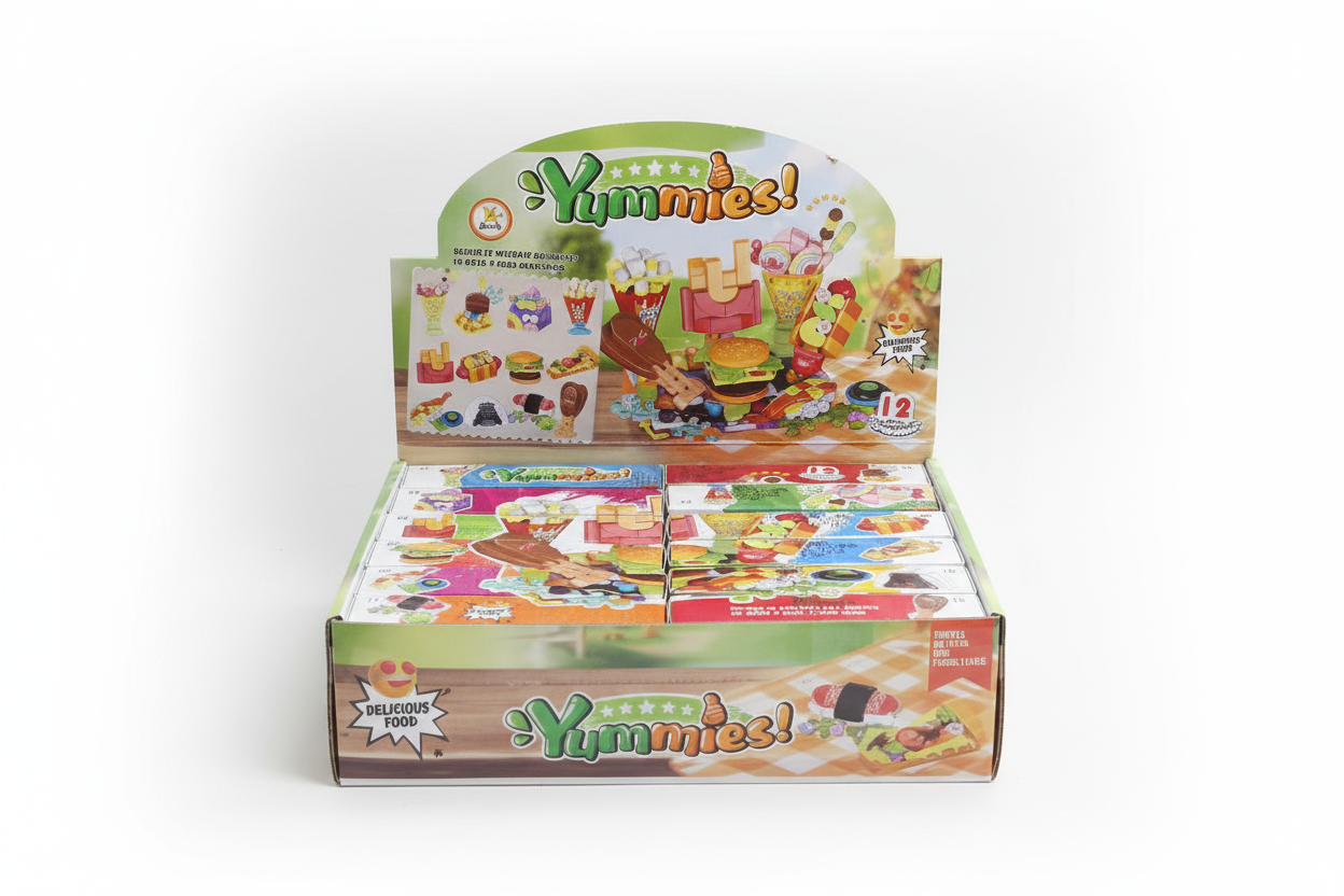 Yummies Food-Themed Building Blocks – Creative Brick Toy Set (CA209)