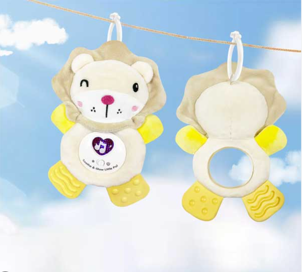 Musical Light-Up Lion Plush Toy – Baby Sensory Toy (CA438)
