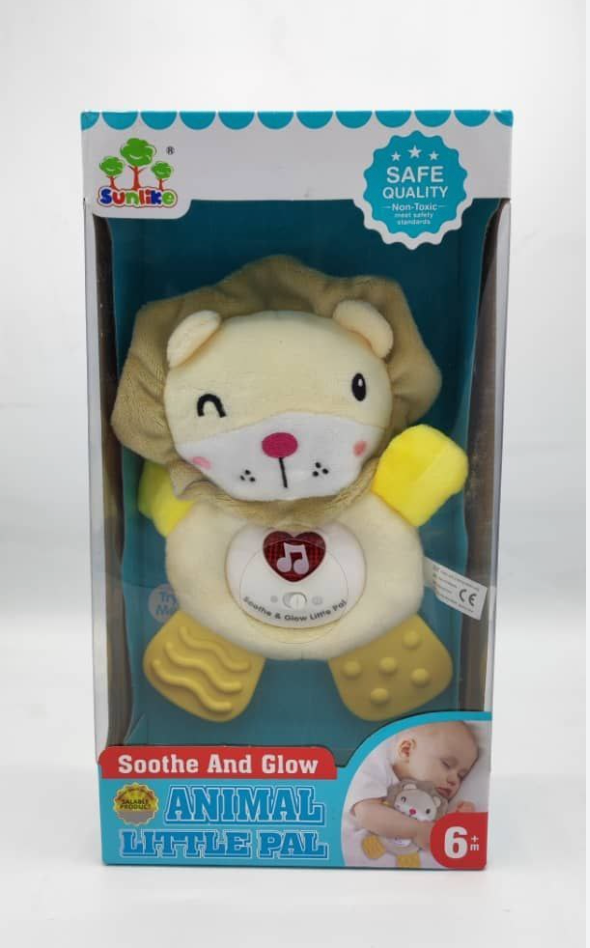 Musical Light-Up Lion Plush Toy – Baby Sensory Toy (CA438)