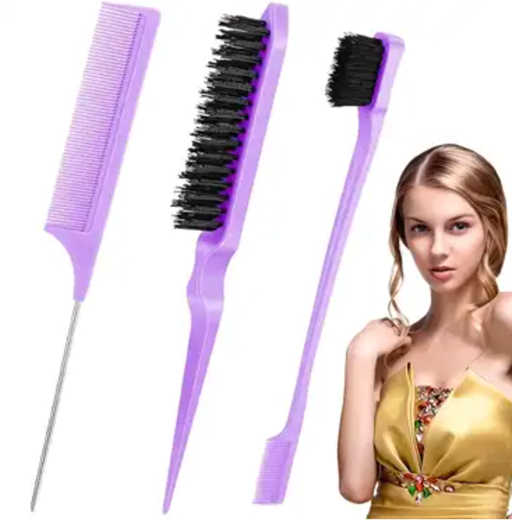 Juego de 3 cepillos y peines para el cabello / CEP365