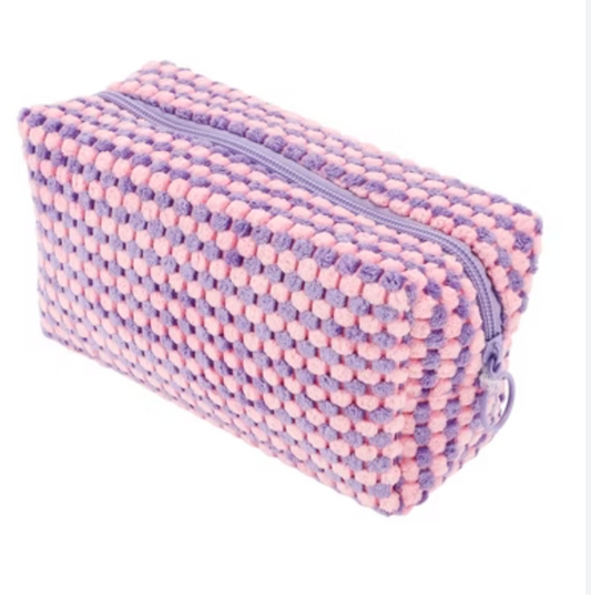 Bolsa de maquillaje con textura pastel / GUM-841