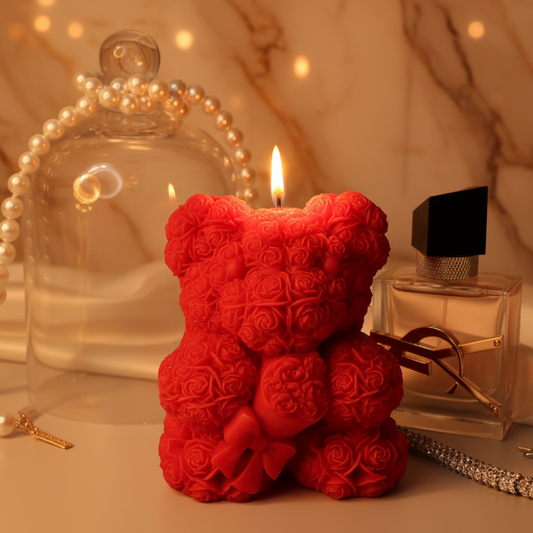 Rose Teddy Candle (CA057-10)