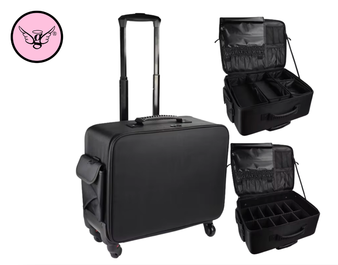 Estuche de maquillaje profesional con ruedas MC-Y26