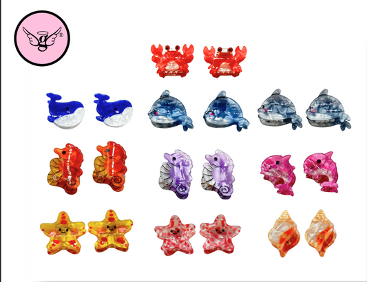 Mini Acrylic Animal Hair Claws – (1 Pair per Card) PCF-32