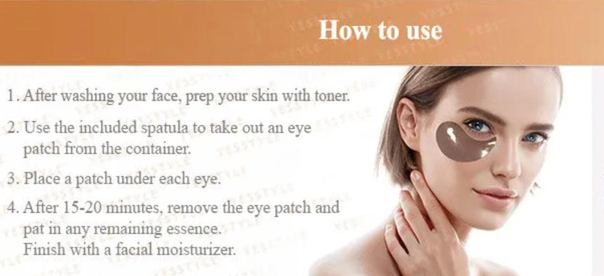 PETITFEE Black Pearl & Gold Eye Patches (60 pcs)