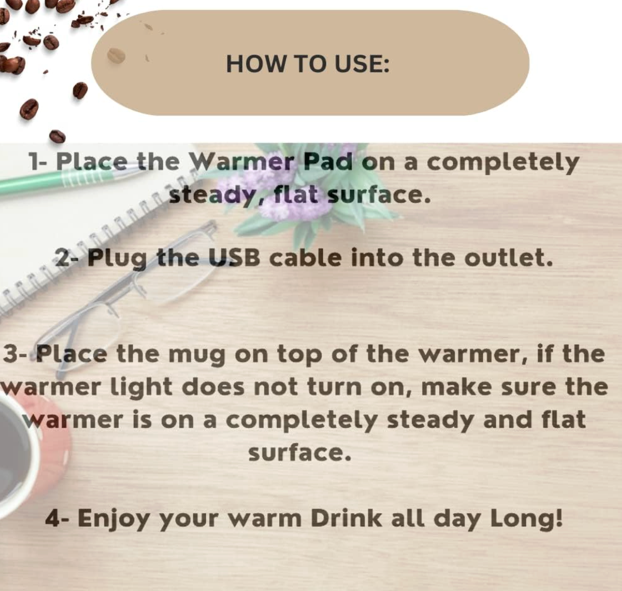 Cozy Mug Warmer Set – Keep Your Coffee Warm All Day (8367-1)