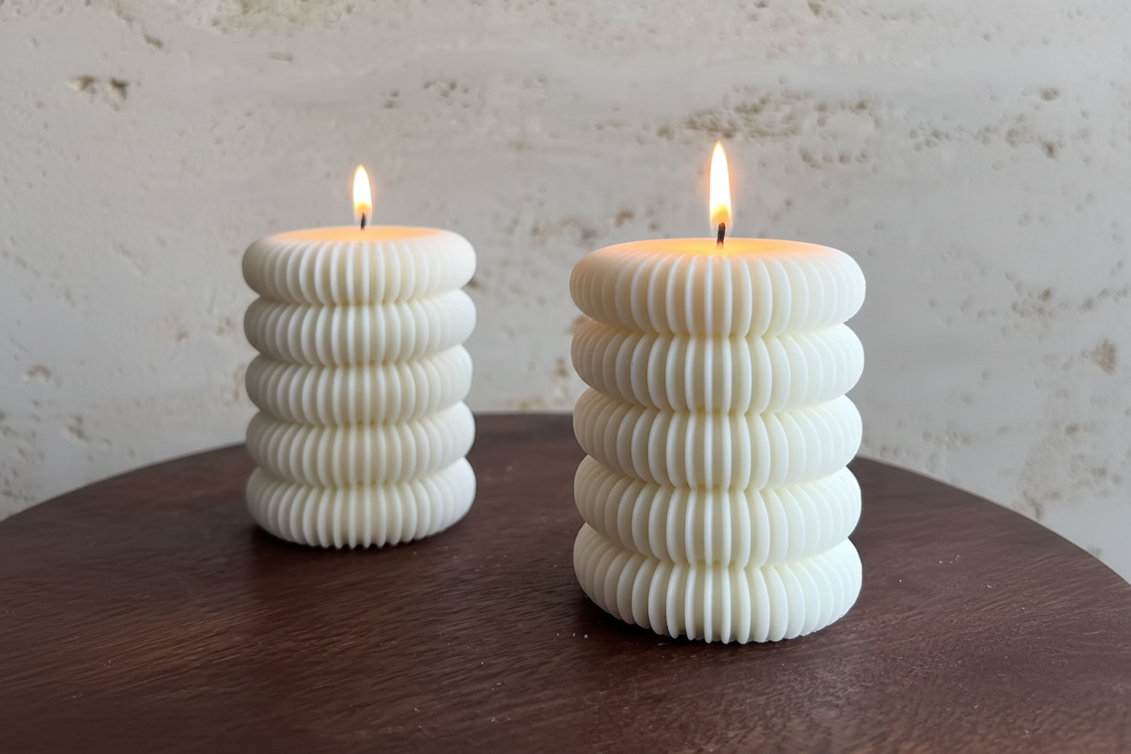 Vela acanalada en capas (CA057-6)