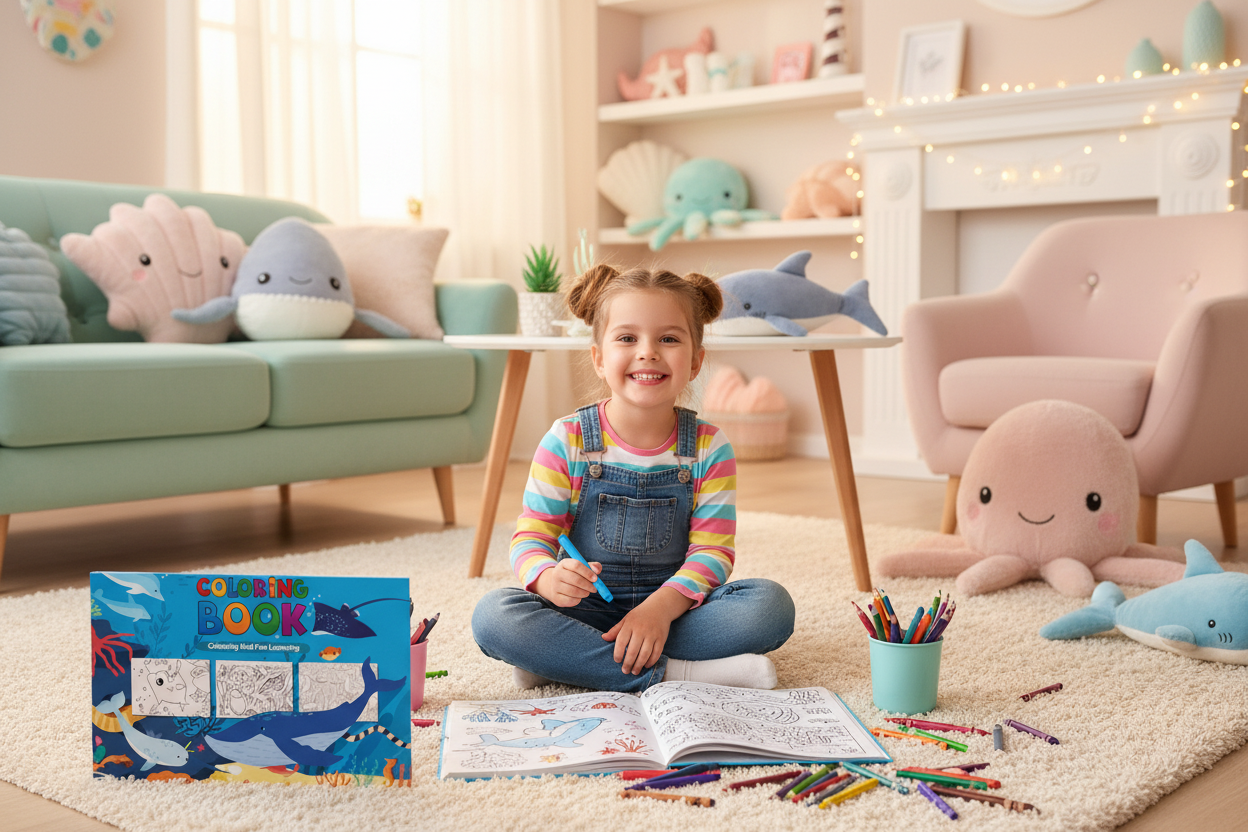 Libro para colorear del mundo marino – 16 hojas - TS12390A5-1-4