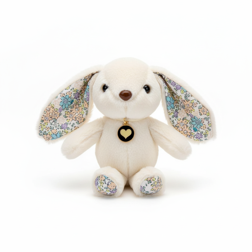 Llaveros de peluche con forma de conejito floral - CA109