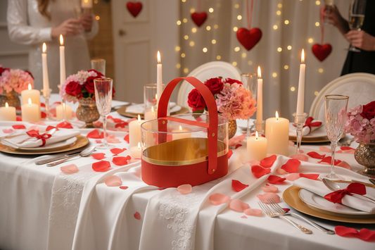 Lujosa caja floral de acrílico/ 1932-1