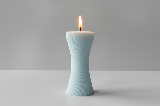 Hourglass Ribbed Candle (CA057-5)