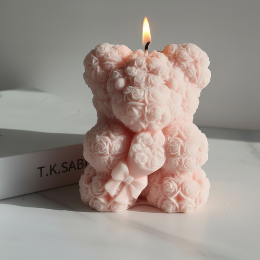 Rose Teddy Candle (CA057-10)