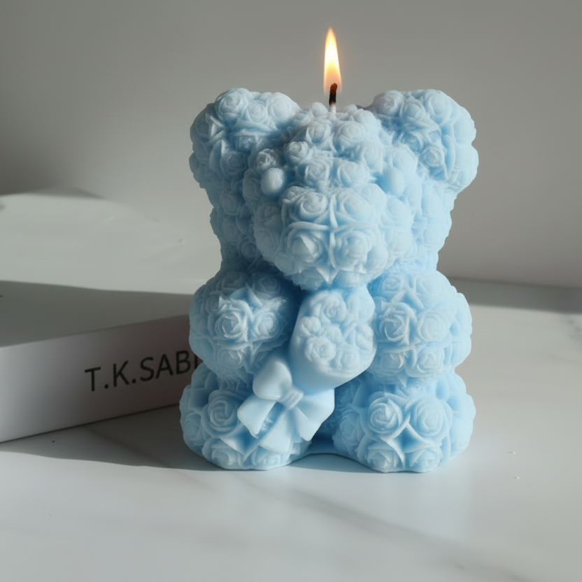 Rose Teddy Candle (CA057-10)
