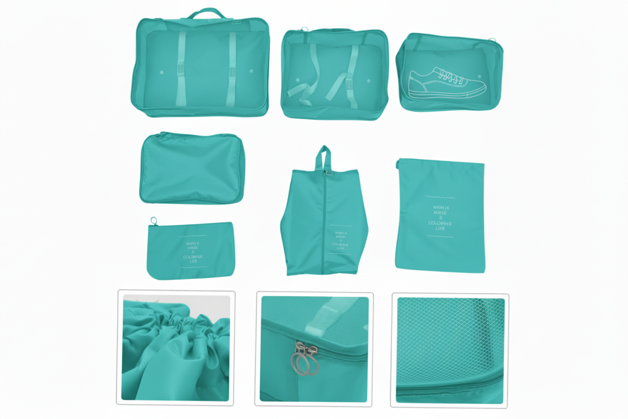 Travel Packing Cubes Set – 7 pcs (REF: TK005)