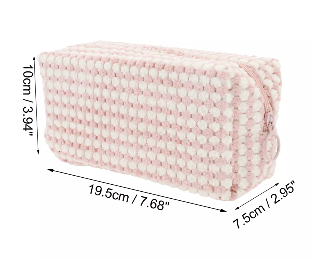 Bolsa de maquillaje con textura pastel / GUM-841