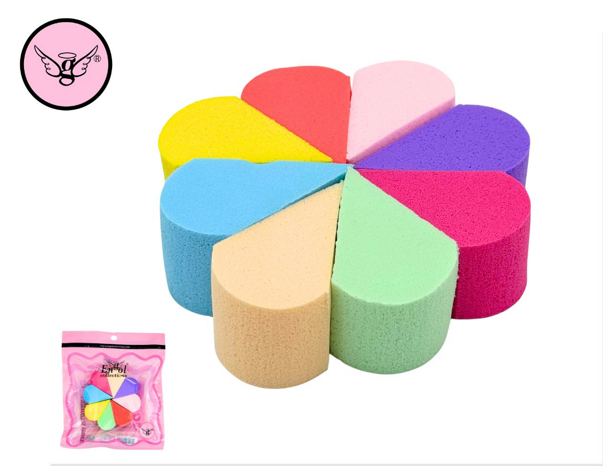 Esponjas de maquillaje con pétalos – Juego de 8 / PF-3071