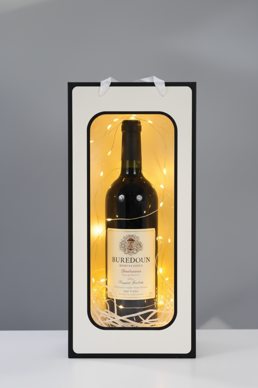 Elegante caja de regalo con ventana transparente / 597-06