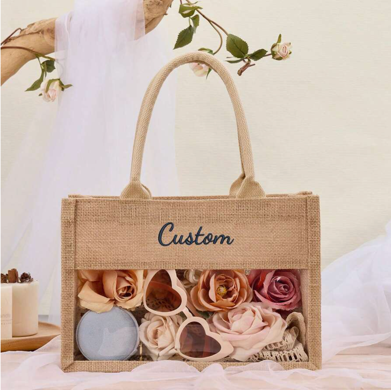 Bolsa de mano con ventana transparente (REF: F6790-1)