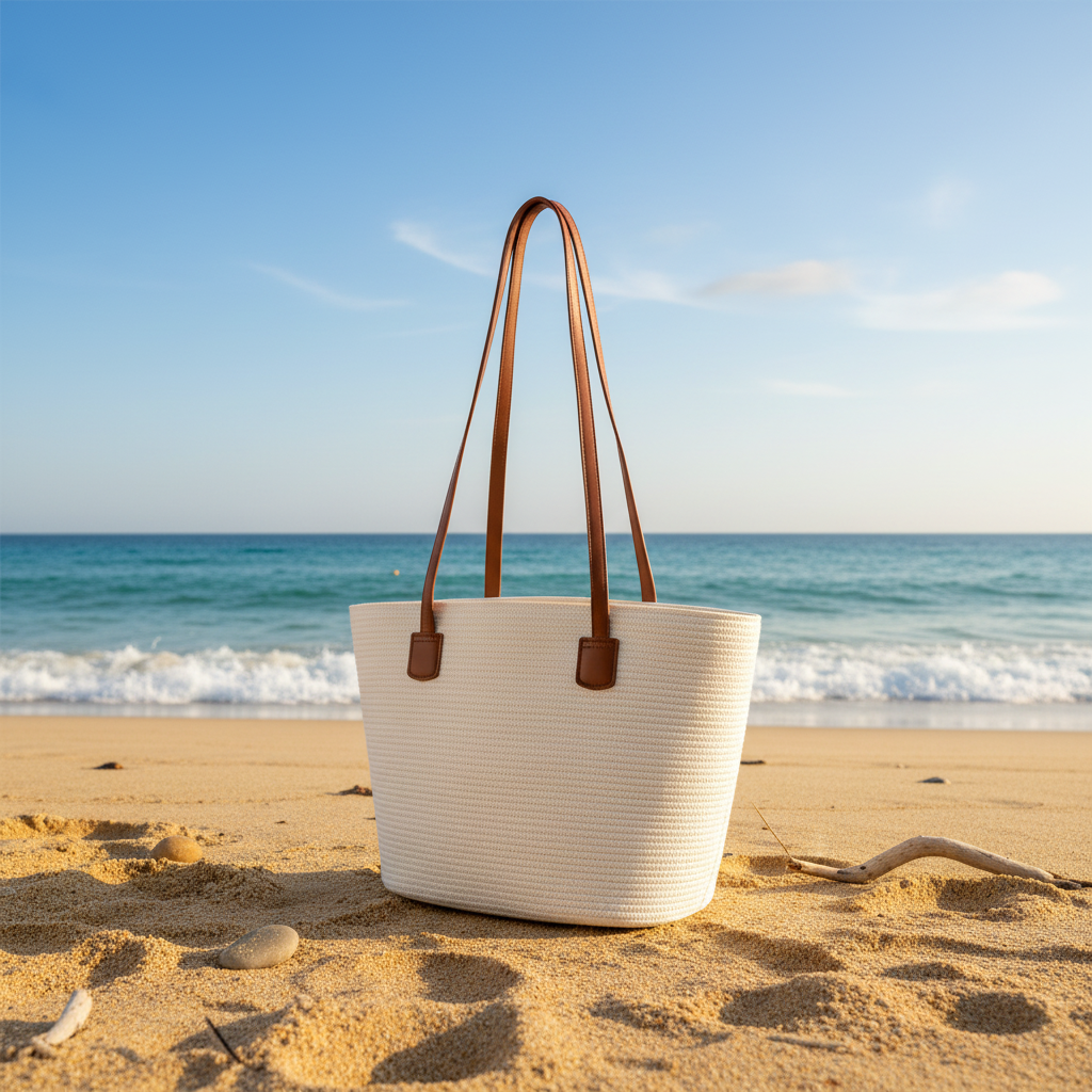 Coastal Chic Woven Beach Tote - CA158