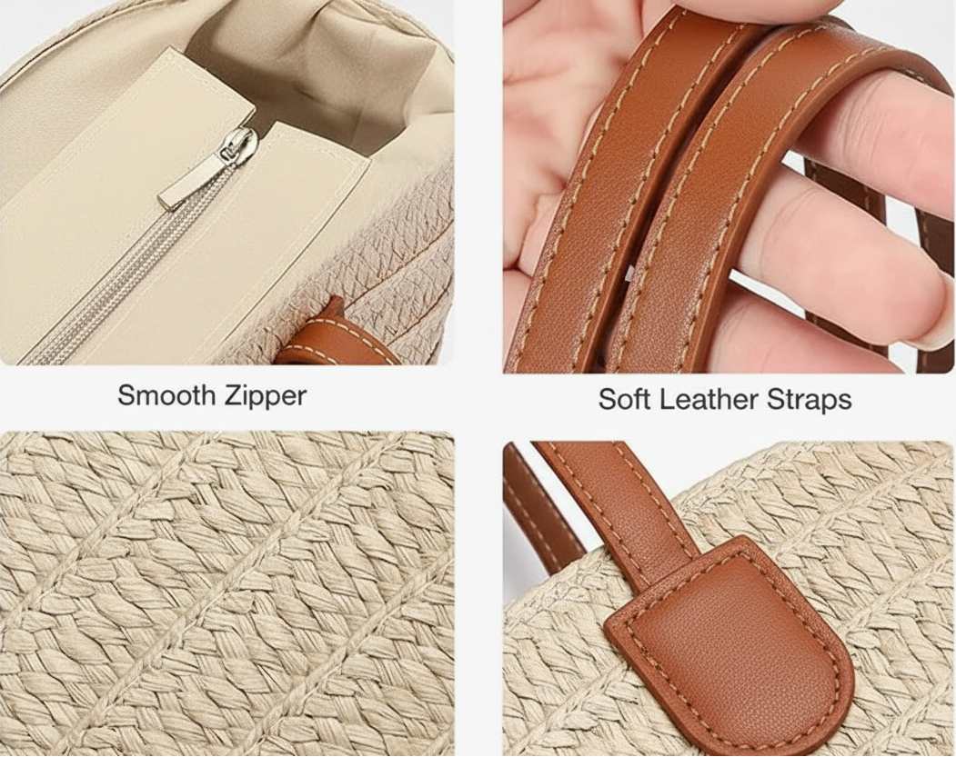 Coastal Chic Woven Beach Tote - CA158