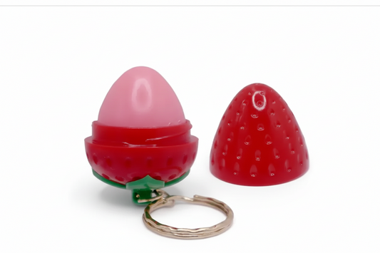 Beauty Treats Sweet & Juicy Strawberry Lip Balm with Keychain